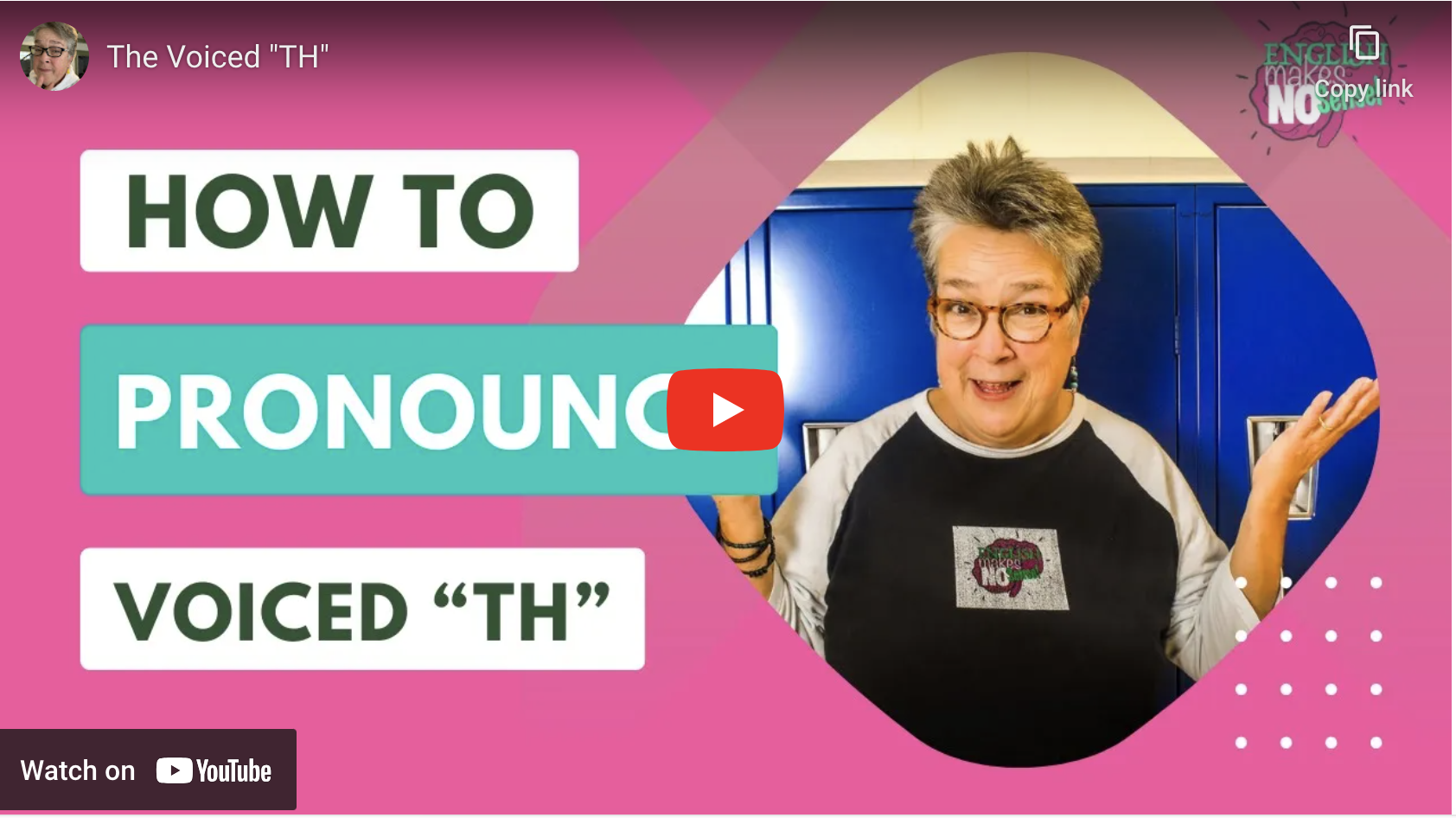 How to pronounce voiced "TH"
